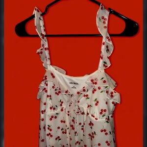 Wild Fable Cherry Print Ruffle Camisole